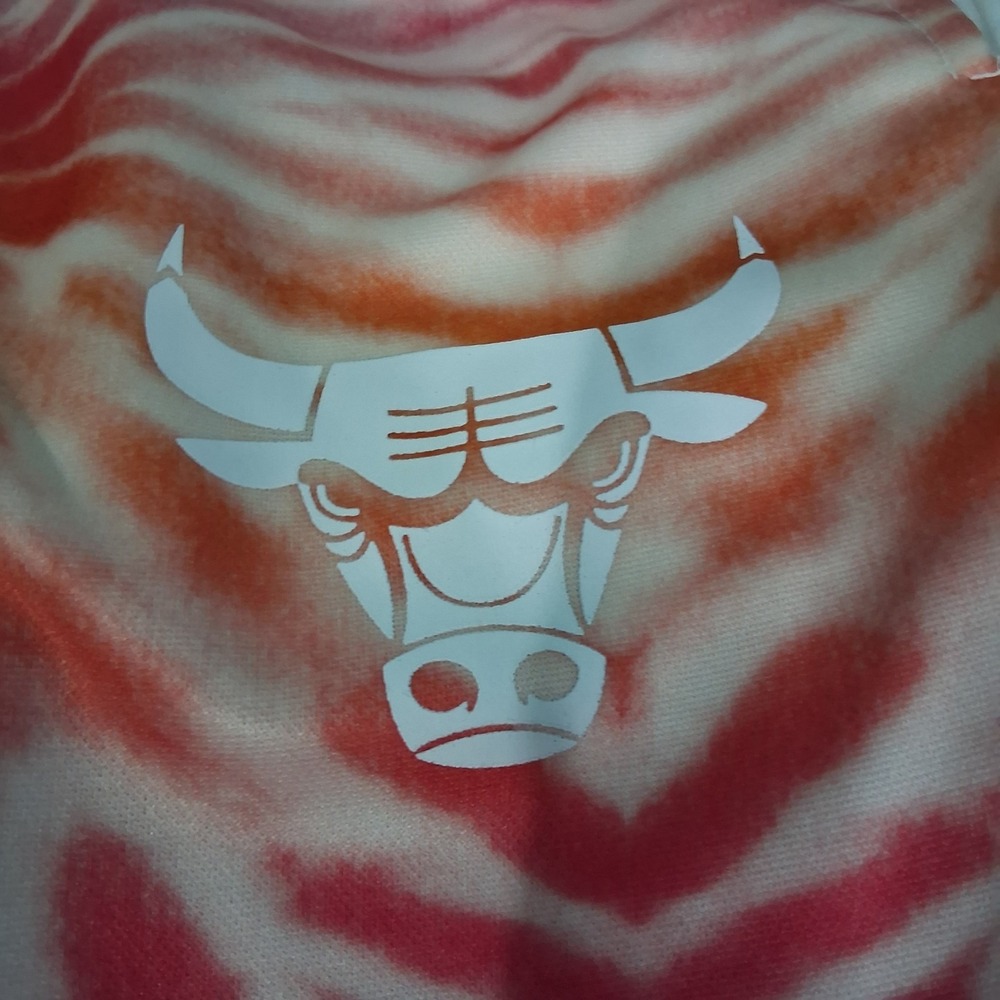 Women's Streetwear Sporty Colorful Tie Dye NBA Chicago Bulls Joggers Size L - Picture 5 of 9
